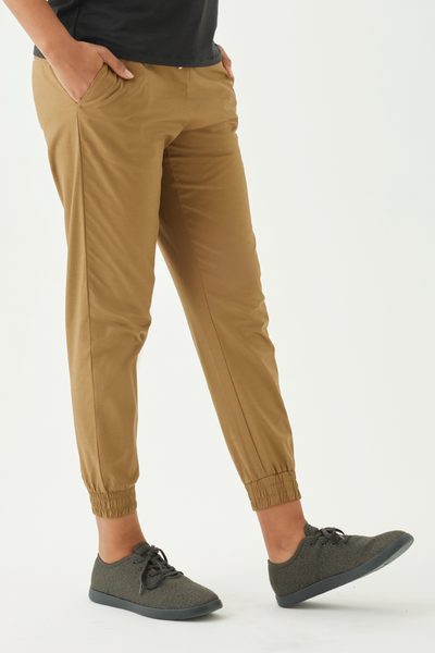 32 DEGREES Cool Women's Twill Jogger Pant (as1, Alpha, s, Regular, Regular,  Stretch Khaki, Small) 